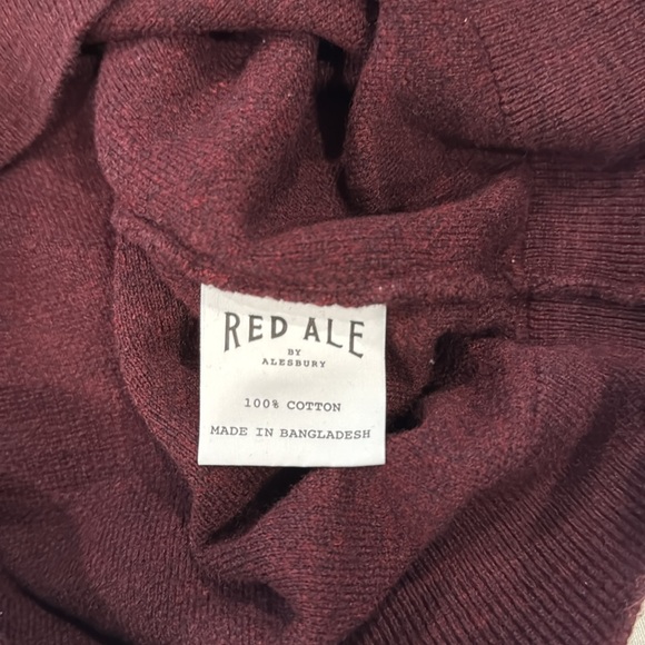 Red Ale By Alesbury Men's Burgundy Heather Sweater Crew Neck Long Sleeve size M - Picture 7 of 9